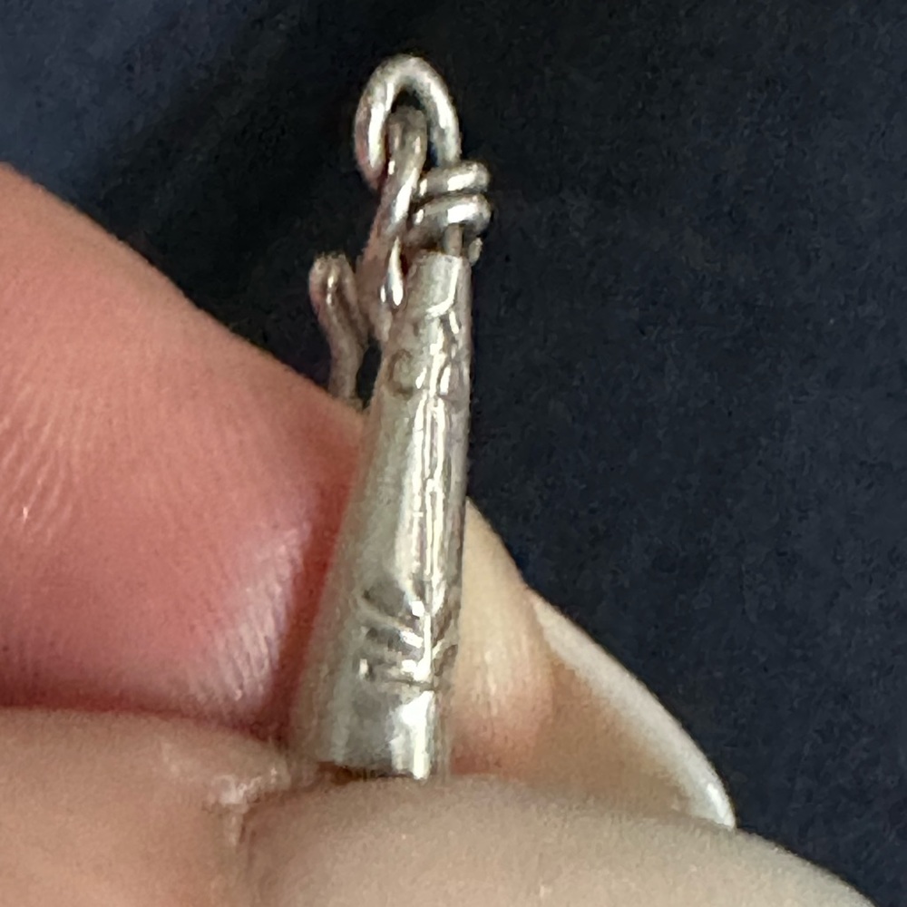 Liquid Silver Necklace Multi Thread - image 2